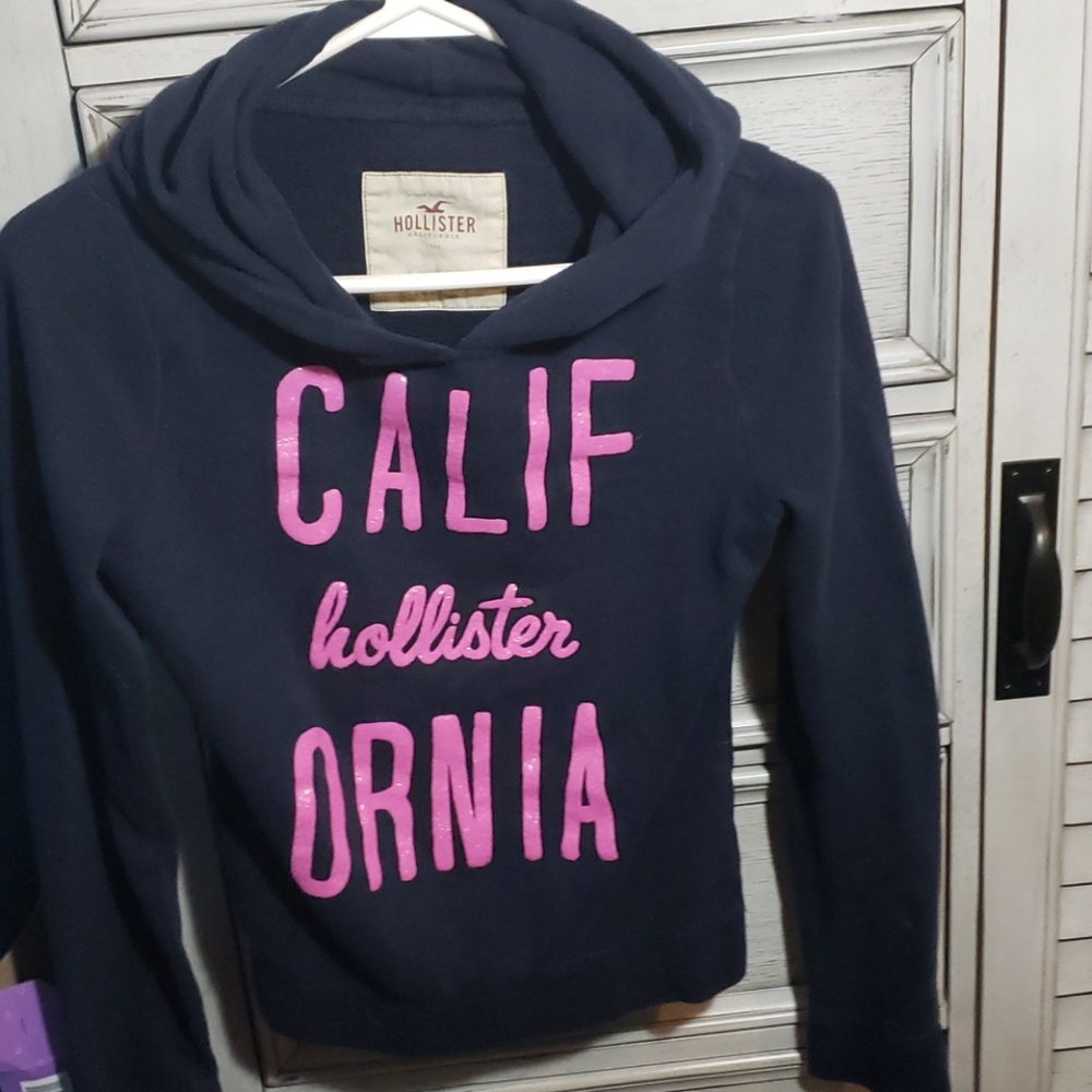 Hollister navy blue hoodie